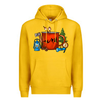 Lemon Camper Coffee Cup Premium Hoodie - FaDigitalArtStudio