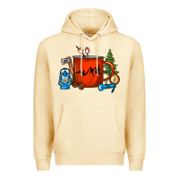 Pina Colada Camper Coffee Cup Premium Hoodie - FaDigitalArtStudio