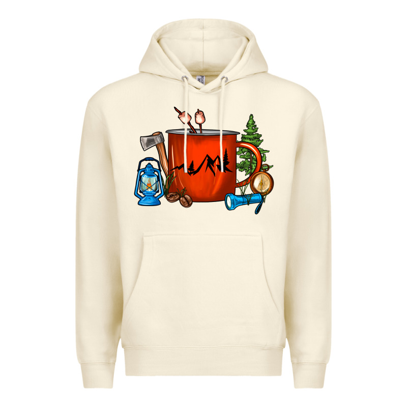 Camper Coffee Cup Premium Hoodie by FaDigitalArtStudio | Teevron