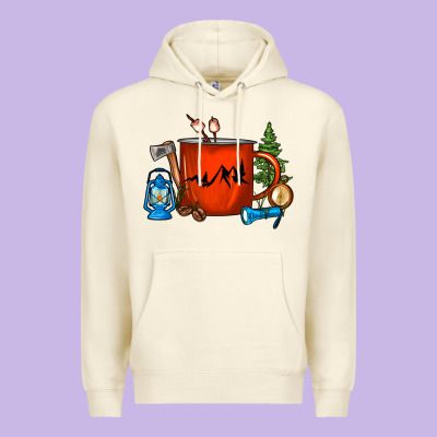 Camper Coffee Cup Premium Hoodie Designed By Fadigitalartstudio