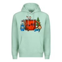 Seafoam Camper Coffee Cup Premium Hoodie - FaDigitalArtStudio