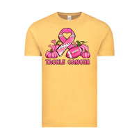 Vintage Mustard tackle cancer pumpkins football and ribbon breast cancer awareness Vintage Tee - Jasminsmagicworld