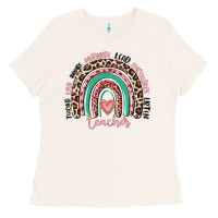 Bone teacher rainbow Ladies Tee - MaliasSmallBusiness