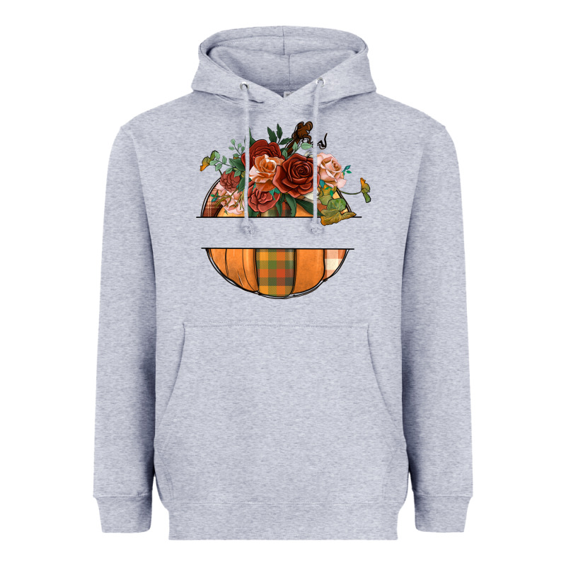 Customize Floral Pumpkin Heavyweight Hoodie by BundleAndBundleShop | Teevron