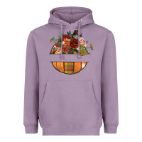 Lavender customize floral pumpkin Heavyweight Hoodie - BundleAndBundleShop