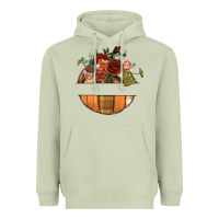 Matcha customize floral pumpkin Heavyweight Hoodie - BundleAndBundleShop