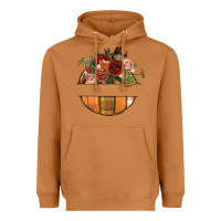 Meerkat customize floral pumpkin Heavyweight Hoodie - BundleAndBundleShop