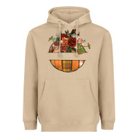 Mushroom customize floral pumpkin Heavyweight Hoodie - BundleAndBundleShop