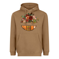 Toasted Coconut customize floral pumpkin Heavyweight Hoodie - BundleAndBundleShop