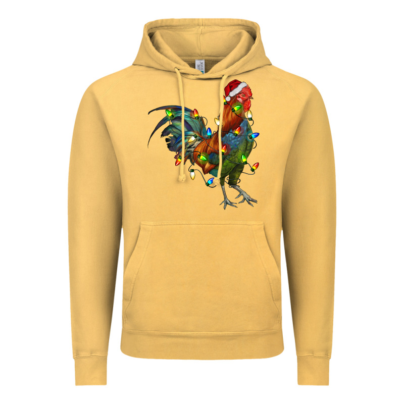 Christmas Lights Rooster Vintage Hoodie by RanaPortraitStore | Teevron