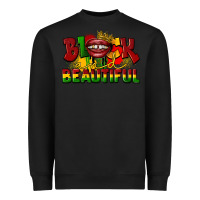 Black black and beautiful Heavyweight Sweatshirt - CowGirlArtShop