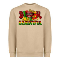 Mushroom black and beautiful Heavyweight Sweatshirt - CowGirlArtShop