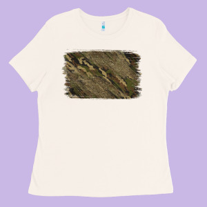 Camouflage Glitter Background Ladies Tee Designed By Jasminsmagicworld