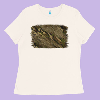 Camouflage Glitter Background Ladies Tee Designed By Jasminsmagicworld