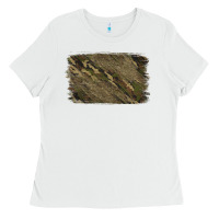 White Camouflage Glitter Background Ladies Tee - Jasminsmagicworld