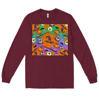 Burgundy Halloween Long Sleeve Tee - texasbilliewilder