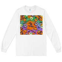 White Halloween Long Sleeve Tee - texasbilliewilder