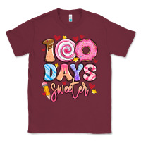 Burgundy 100 days sweeter Classic Tee - Artiststas