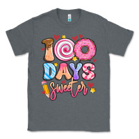 Charcoal Heather 100 days sweeter Classic Tee - Artiststas