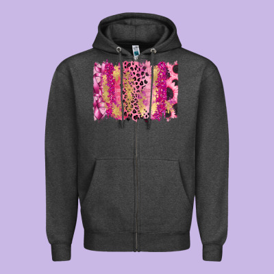 Cancer Brushstroke Zipper Hoodie Designed By Fadigitalartstudio