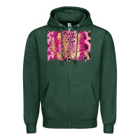Sports Green Cancer Brushstroke Zipper Hoodie - FaDigitalArtStudio
