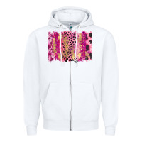 White Cancer Brushstroke Zipper Hoodie - FaDigitalArtStudio