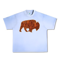 Grape Ice Bison Silhouette Red Skull Urban Heavy Tee - Bettercallsaul