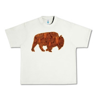 Pistachio Bison Silhouette Red Skull Urban Heavy Tee - Bettercallsaul