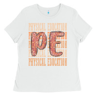 White physical education Ladies Tee - MaliasSmallBusiness