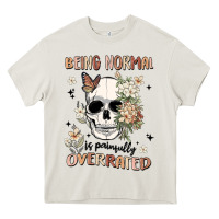 Cream being normal is painfully overrated Heavy Core Tee - MaliasSmallBusiness