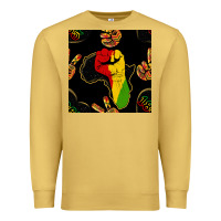 African Freedom Seamless Pattern Premium Sweatshirt | Teevron