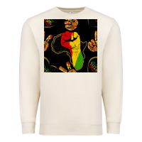 Sandshell African Freedom Seamless Pattern Premium Sweatshirt - BundleAndBundleShop
