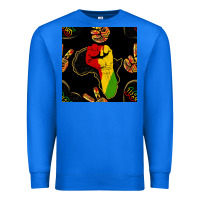 True Royal African Freedom Seamless Pattern Premium Sweatshirt - BundleAndBundleShop