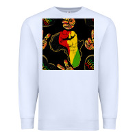 White African Freedom Seamless Pattern Premium Sweatshirt - BundleAndBundleShop
