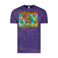 Cloud Purple summer pineapple Vintage Tee - BarkalooDesign