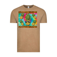 Vintage Coffee summer pineapple Vintage Tee - BarkalooDesign