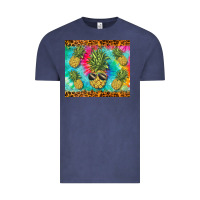 Vintage Denim summer pineapple Vintage Tee - BarkalooDesign