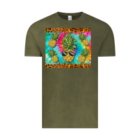 Vintage Olive summer pineapple Vintage Tee - BarkalooDesign