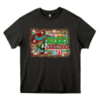 Merry Christmas Western Boots Heavy Core Tee | Teevron