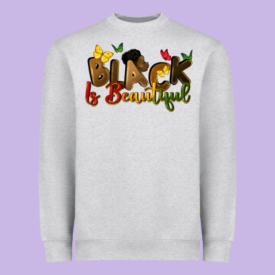 Black Is Beautiful Heavyweight Sweatshirt Designed By Cowgirlartshop
