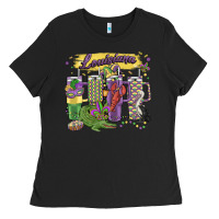 Black obsessive cup disorder mardi gras Ladies Tee - MaliasSmallBusiness