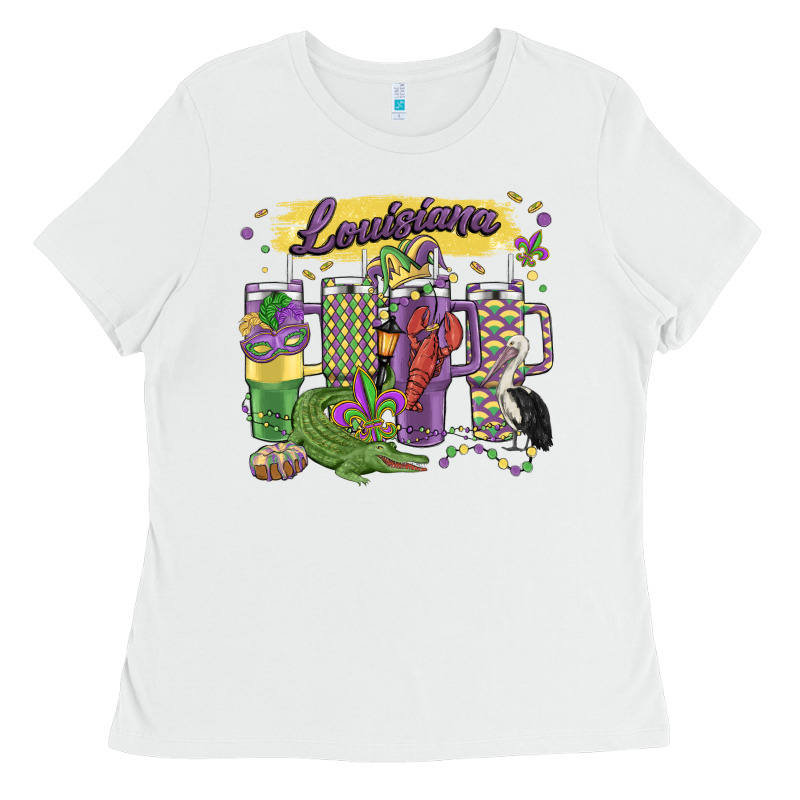 Obsessive Cup Disorder Mardi Gras Ladies Tee by MaliasSmallBusiness | Teevron