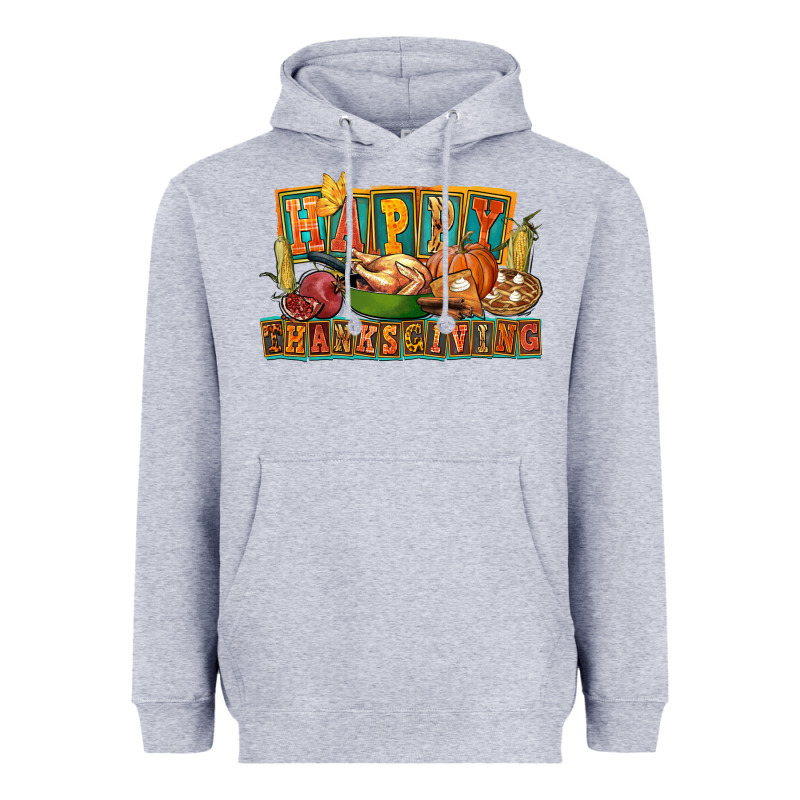 Happy Thanksgiving Heavyweight Hoodie by FaDigitalArtStudio | Teevron