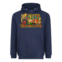 Navy happy thanksgiving Heavyweight Hoodie - FaDigitalArtStudio