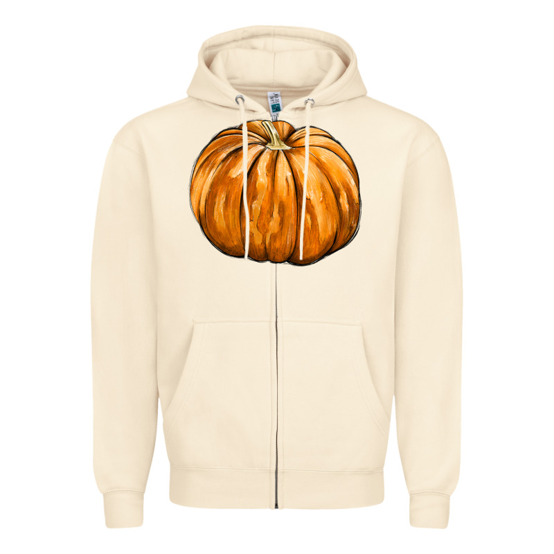 Pumpkin Zipper Hoodie by FaDigitalArtStudio | Teevron