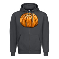 Smoke Pumpkin Zipper Hoodie - FaDigitalArtStudio