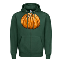 Sports Green Pumpkin Zipper Hoodie - FaDigitalArtStudio