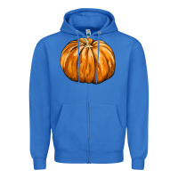 True Royal Pumpkin Zipper Hoodie - FaDigitalArtStudio