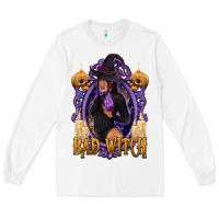 White Bad Witch Black Woman Long Sleeve Tee - texasbilliewilder