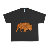 Pigment Black Western Vintage Bison Silhouette Urban Heavy Tee - Bettercallsaul